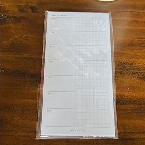 Cloth & Paper Weekly Planner Pad